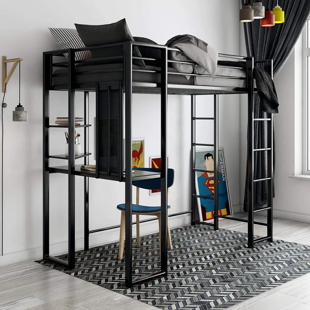 Queen Loft Bed With Desk